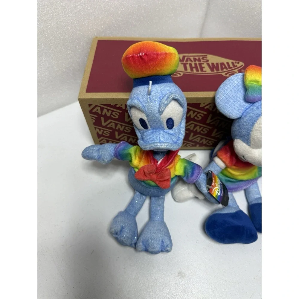 Lot 2 Disney Rainbow Pride Plush 2022 Minnie Mouse Donald‎ Duck W/ Tags